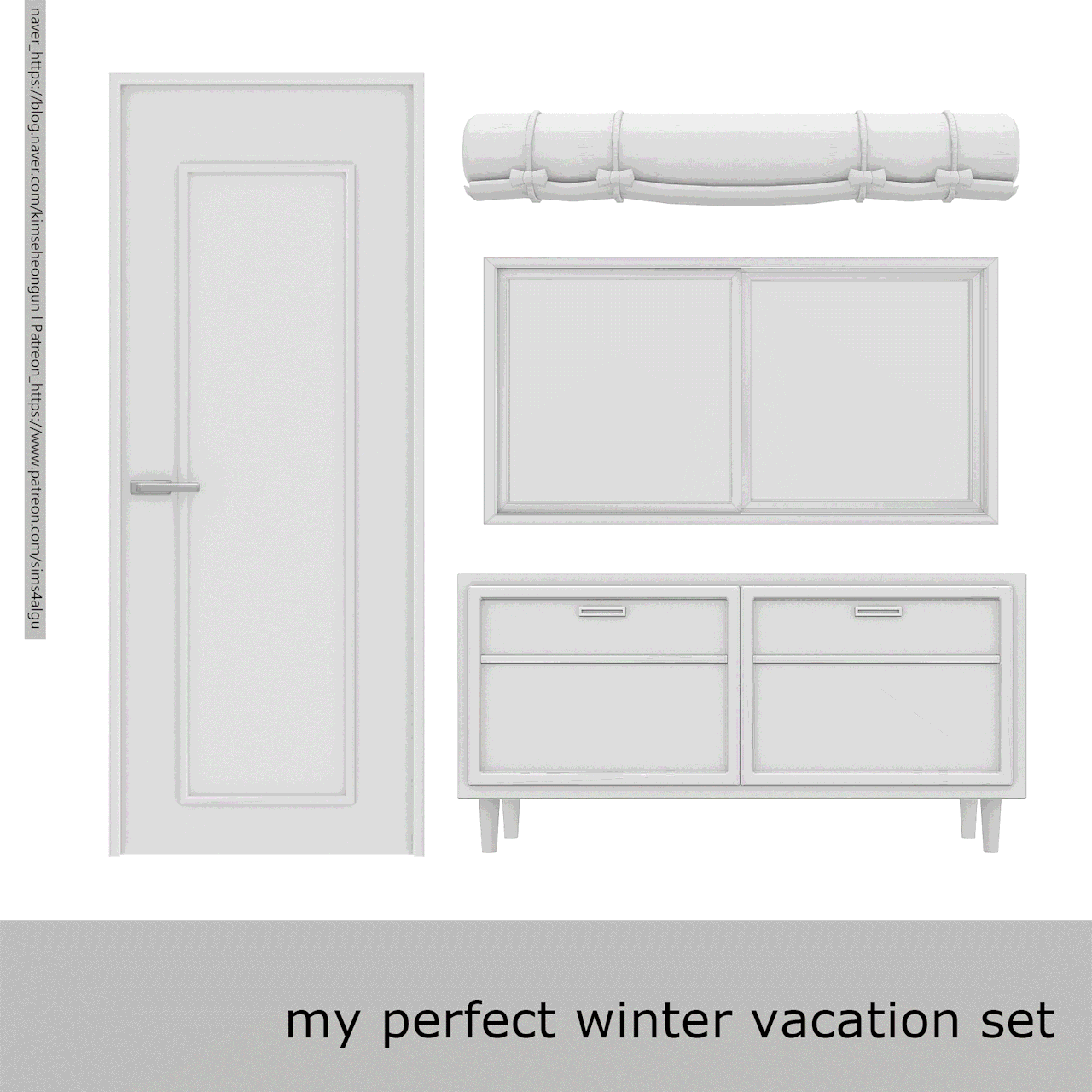 Сет мебели и декора My perfect winter vacation